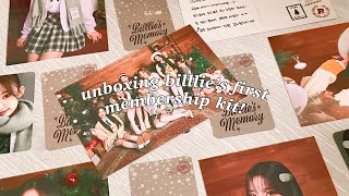 unboxing billlie’s first membership kit: billlie’s memory!