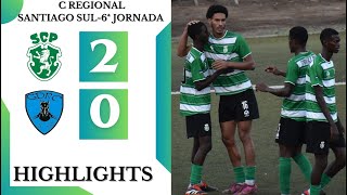 SPORTING VENCE|Sporting 2x0 São Felipe-Resumo|Campeonato Regional Santiago Sul 24/25-6ª Jornada