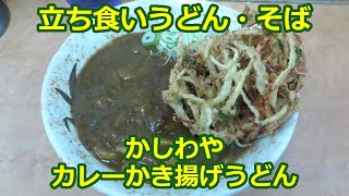 【立ち食いそば・うどん】かしわや新城店 かき揚げカレーうどん