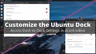 Customize the Ubuntu Dock with dconf-editor