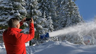 Artificial snow on Vlašić, and the anticipation of the season for skiers