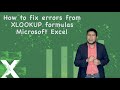 #excelsolutions How to fix errors from XLOOKUP formulas #exceltips #exceltutorial