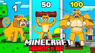 لقد نجوت 100 يوم بصفتي قط في Minecraft HARDCORE!