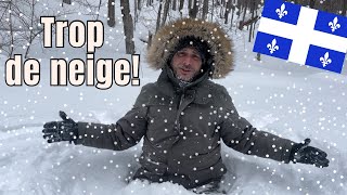 #11 ❄️TEMPETE DE NEIGE MONTRUEUSE🌪️ au QUEBEC⚜️, une premiere pour nous FRANCAIS 🥶