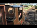 Hastings miniature railway train pilgrim coupling to the coaches