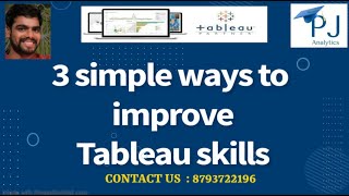 Tableau Tutorial | How to improve Tableau Skills | PJ Analytics
