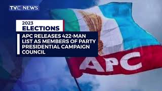 APC Releases 422 Man List for Tinubu Presidential Campaign Council