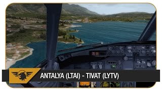 [Prepar3D] | PMDG NGX | SXD5422 | Sun Express | Antalya (LTAI) - Tivat (LYTV) | Challenging Approach