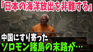 【海外の反応】日本の処理水海洋放出に対してソロモン諸島が中国に同調して日本を批判！しかしソロモン諸島は中国の一帯一路の罠にまんまとハマっており…【アメージングJAPAN】