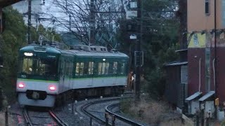 京阪 石山坂本線 700形 703-704編成 石山寺行き 京阪膳所駅発車 20250109