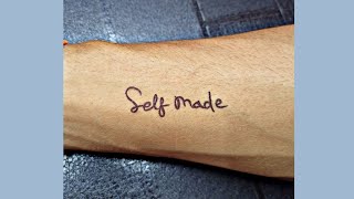 Self made tattoo design || cute and small tattoo || #shorts