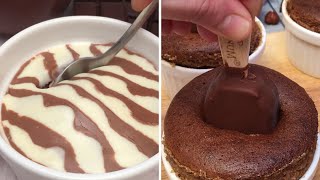 Melting Chocolate Cake for All🍫! Zebra Dessert🦓 Magic Brownies ✨Chocolate \u0026 Banana Cakes🍌