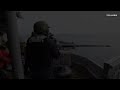 us sailors training on mk 38 25mm chain gun m242 bushmaster a live fire exercise