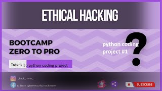 Complete Ethical Hacking Bootcamp 2023 Zero to pro || Coding a Port scanner in Python tutorial-35