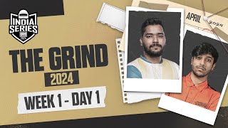 [HINDI] BGIS 2024 | THE GRIND | Week 1 Day 1 | BGMI