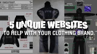 5 UNQUIE WEBSITES TO HELP SCALE YOUR CLOTHING BRAND 💸✅