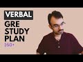 GRE Verbal Study Plan: Beginner to 160+