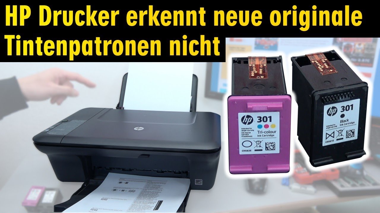 Hewlett-Packard Drucker Originale Neue Tintenpatronen Werden Nicht ...