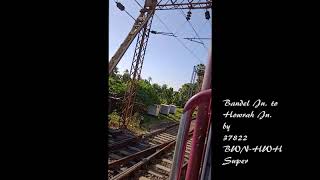 Bandel Jn. to Howrah Jn. by 37822 Burdwan (BWN) - Howrah (HWH) Super Galloping Train by ICF