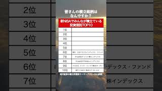 【TOP10】新NISAでみんなが積立設定している人気投資信託ランキング （楽天証券ver）8月編#資産運用 #資産形成 #お金#投資信託 #shorts