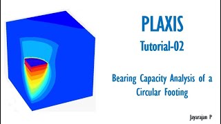 PLAXIS Tutorial-2: Bearing Capacity Analysis of a Circular Footing