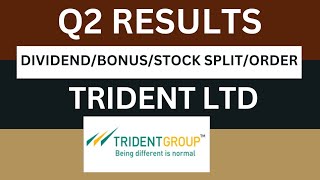 Trident Q2 Results 2025 | Trident Results Today | Trident Share Latest News