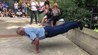 Otago's 'campus cop' beats students at push-up challenge