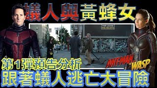 W電影隨便聊_蟻人與黃蜂女(Ant-Man and the Wasp, 蟻俠2, 蟻人2：黃蜂女現身)_預告第一彈