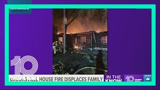 House fire leaves Brooksville family displaced