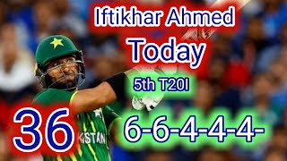 Iftikhar Ahmed Today Batting 5th T20I || highlights || Pakistan vs New zealand | today iftikhar batt