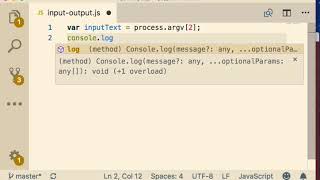 Learn NodeJS - Input Output