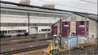 JR東日本大宮総合車両センターとJR貨物大宮車両所とその試運転線と宮原保線基地と大宮鉄道博物館の様子（2024.11.2.13:52）