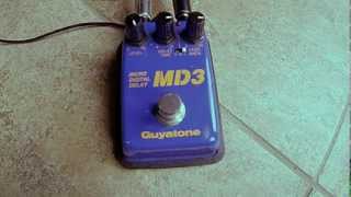 Guyatone MD3 Micro Digital Delay review and demo - Great for post rock and walls of noise