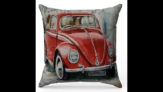 Volkswagen Beetle Cushion Cover-Trendy Home