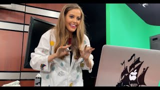WPTV meteorologist Kahtia Hall teaches Boca Raton students