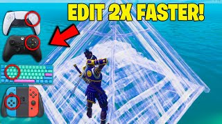 The SECRET Setting To Edit 2X FASTER on Fortnite! (Console \u0026 PC!)