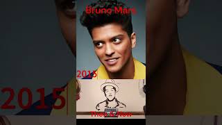 Bruno Mars then and now #brunomars  #kmagic  #brunomarsfans   #brunomarsmusic   #music