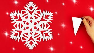 Paper Cutting Design❄️How to make a paper snowflake [Clear tutorial fast and easy]