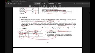 A Level Chemistry - Halogen Derivatives