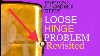 Zippo Loose Hinge Problem Revisited. 4 Brand New Zippos Put to The Test