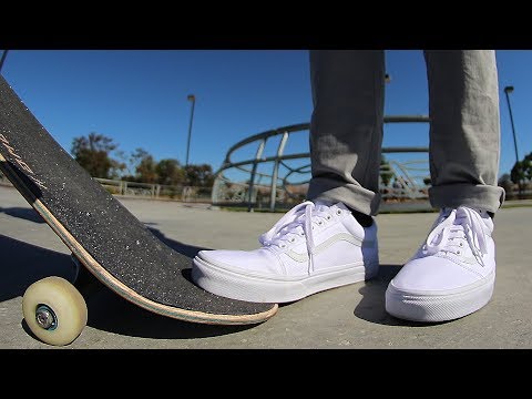 ATTEMPTING TO DESTROY PERFECT WHITE VANS SHOES! ATTEMPTING TO DESTROY PERFECT WHITE VANS SHOES!
