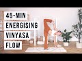 45-MINUTE ENERGISING VINYASA | Fluid Yoga | CAT MEFFAN