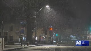 First widespread snowfall for western Massachusetts