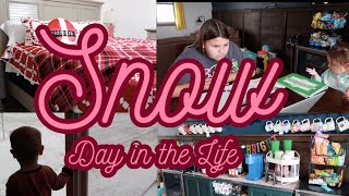 First Day of Snow Day in the Life | Homeschool Mom Day in the Life | DITL | Homeschool Mom DITL