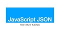 JavaScript JSON | JSON Parse and Stringify