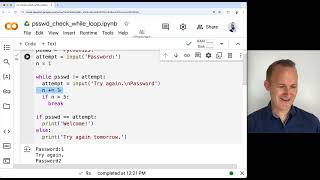 Unit 5: Lesson 1 - While Loop Application | Password Check