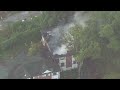 Crews battle large apartment fire in northwest Atlanta