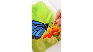 Step by step Hyperrealistic Butterfly Drawing!  #shorts #drawing