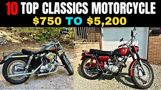 10 Classic Motorcycles for Sale: Vintage Finds Priced from $750 to $5,200!