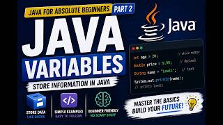 Java Variables Explained for Absolute Beginners ☕ | Java Tutorial Part 2